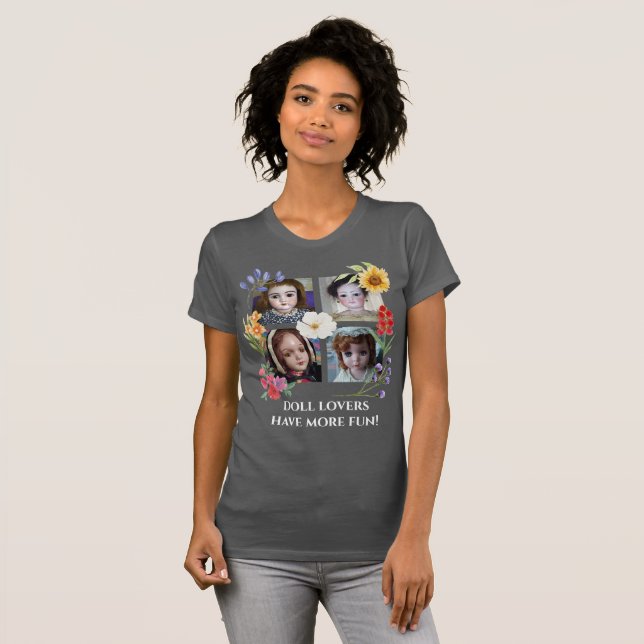 Camiseta Doll Lovers se divertem mais quatro quadrados com  (Frente Completa)