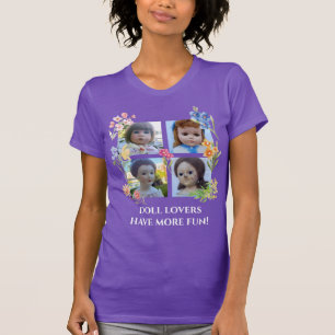 Camiseta Doll Lovers se divertem mais quatro quadrados com 