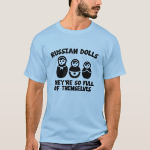 Camiseta Dolls Russos. Eles são tão Cheios.