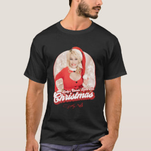 Camiseta Dolly Parton Está Chegando Em Casa No Natal