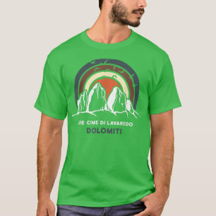 Camiseta Dolomites Tre Cime di Lavaredo Três Picos Sul T