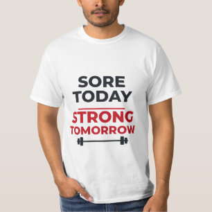 Camiseta Dolorido Hoje Forte Amanhã Motivação de Treino de
