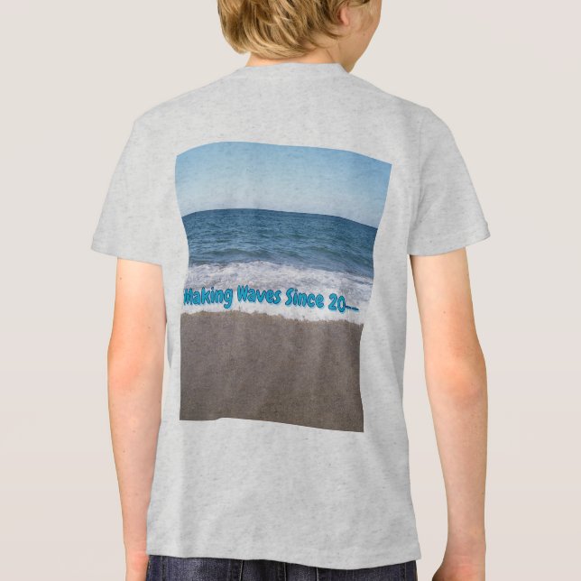 Camiseta Dolphin Birthday Splash  (Verso)