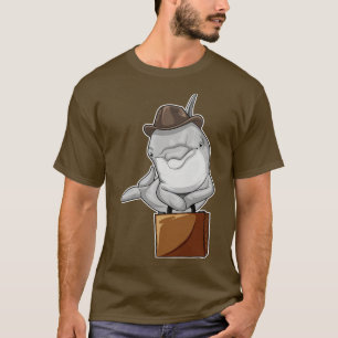 Camiseta Dolphin Businessman Briefcase