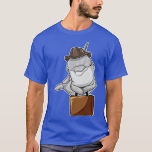 Camiseta Dolphin Businessman Briefcase