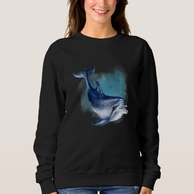 Camiseta Dolphin Deep Ocean Creatures and Rift Life  (Frente)