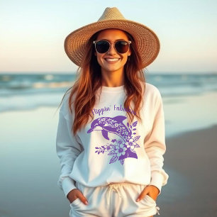 Camiseta Dolphin Flippin' Fabuloso Purple do Havaí