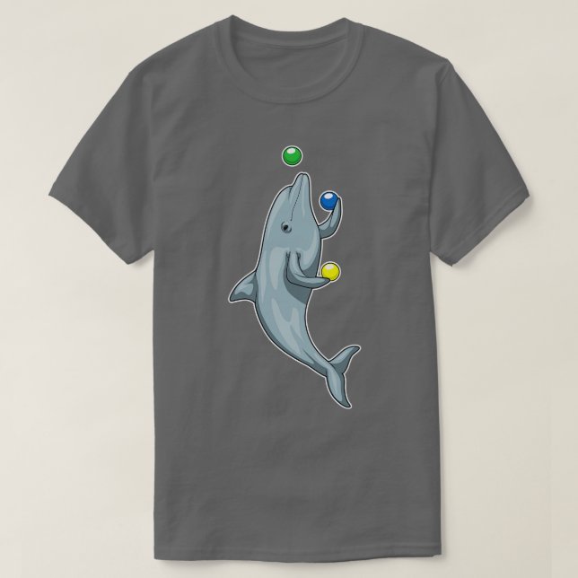 Camiseta Dolphin Juggler Juggle (Frente do Design)