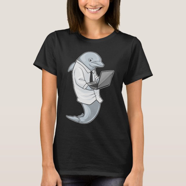 Camiseta Dolphin Laptop (Frente)