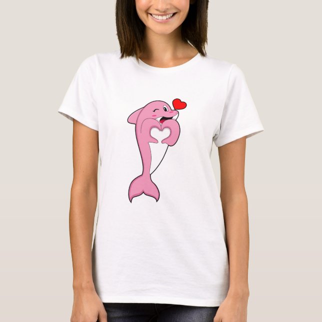 Camiseta Dolphin Love Heart (Frente)