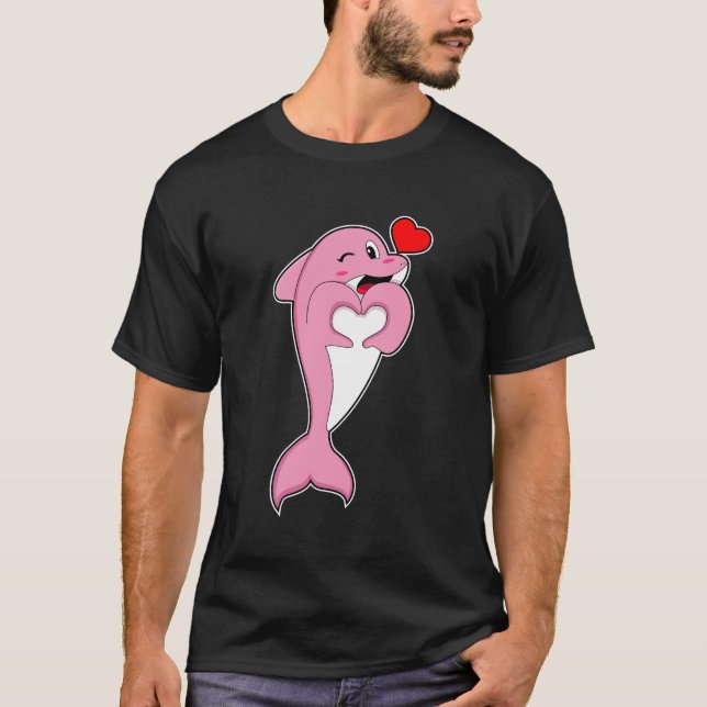 Camiseta Dolphin Love Heart (Frente)