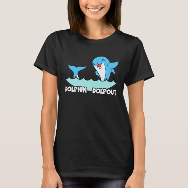 Camiseta Dolphin Lover Marine Biology Underwater Animal 9 (Frente)
