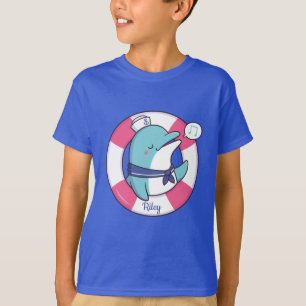 Camiseta Dolphin, Marinheiro Canto Bonito, Nome Personaliza