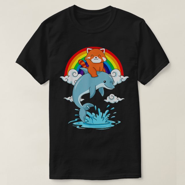 Camiseta Dolphin Red Panda Kids (Frente do Design)