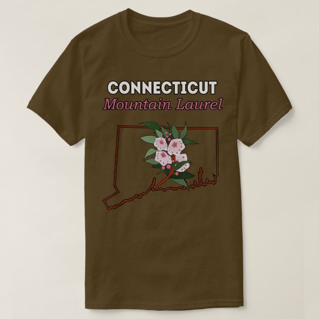 Camiseta Dom de Flor da Montanha CONNECTICUT  (Frente do Design)