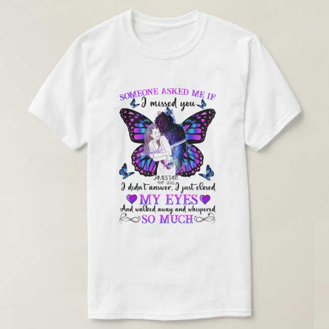 Camiseta Dom Personalizado do CD, Se Eu Sentir Sua Falta (Frente do Design)