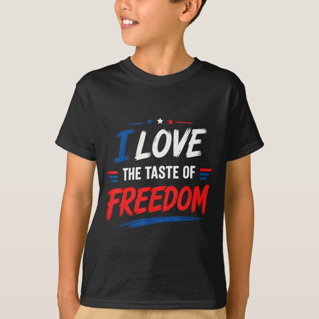 Camiseta Dom Tem Bom Sabor - Casais Combinando 4 De Julho (Frente)