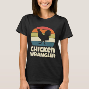Camiseta Domador de Frango Fazendeiro Galo Agricultura Retr