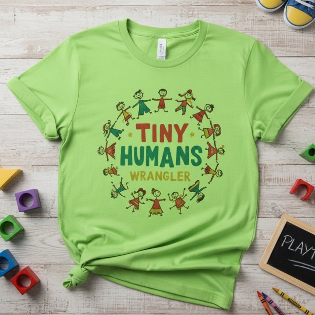 Camiseta Domador de Humanos Pequenos — Professora Primária  (Criador carregado)