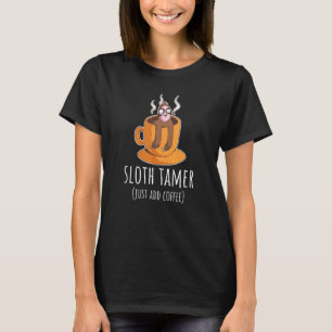 Camiseta Domador de Preguiça Basta Adicionar Caneca de Café
