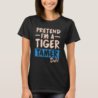 Camiseta Domador de Tigres Treinador Clássico de Animais e 