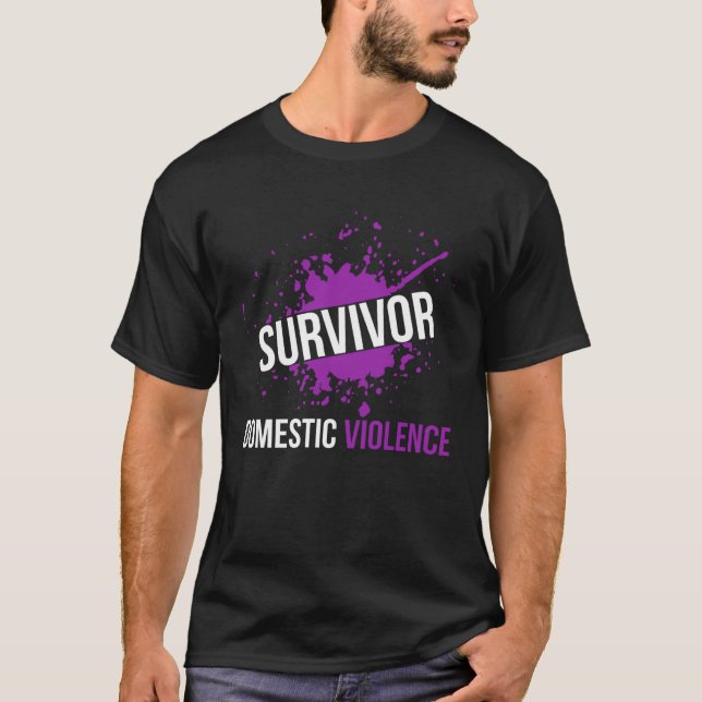 Camiseta Domestic Violence Awareness Survivor   4 (Frente)
