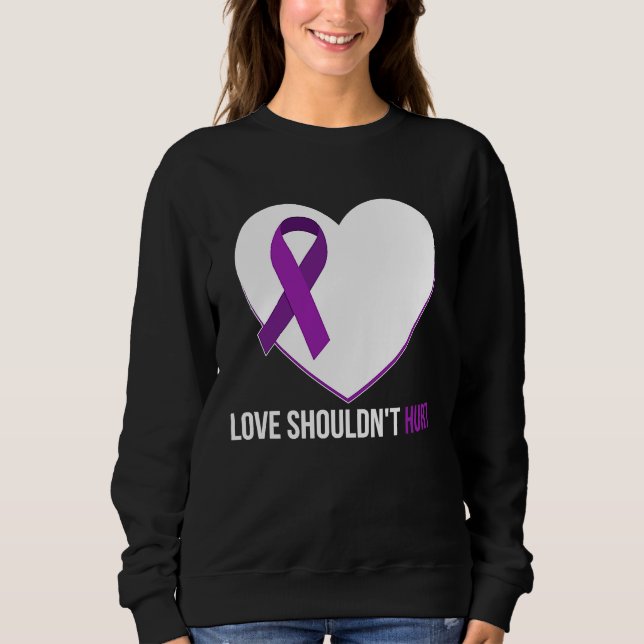Camiseta Domestic Violence Awareness Survivor  Heart (Frente)