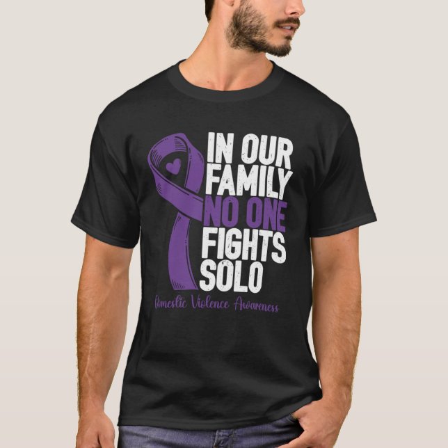 Camiseta Domestic Violence  Family Domestic Violence Awaren (Frente)