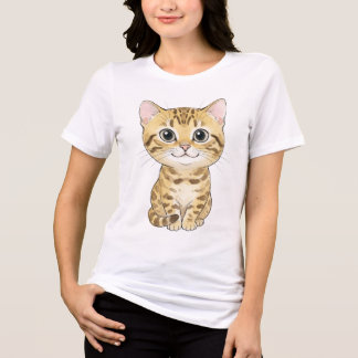 Camiseta Domesticated Apex Predator: Cute Bengal Cat