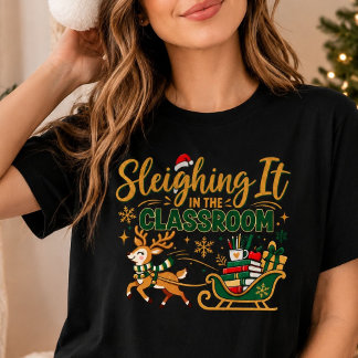 Camiseta Dominando na Sala de Aula Natal Professor