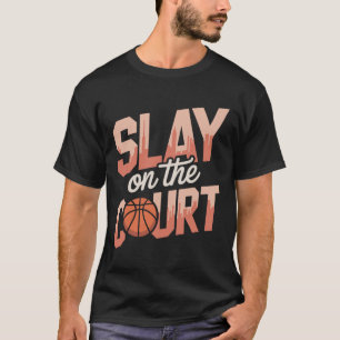 Camiseta Dominar na Quadra Jogadora Esboço Meninas