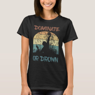 Camiseta Dominar Ou Afogar Poolba Esportiva Vintage Water P