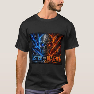 Camiseta Domine a Caveira do Caos – Fogo vs Gelo Elétrico S