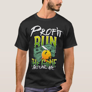 Camiseta Domine o seu mercado com o lucro Execute o jogo De