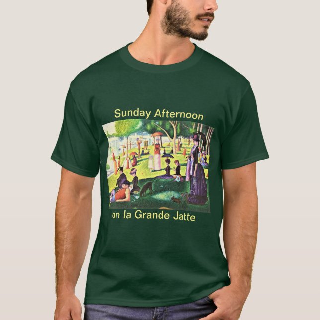 Camiseta Domingo à tarde em la Grande Jatte (Frente)