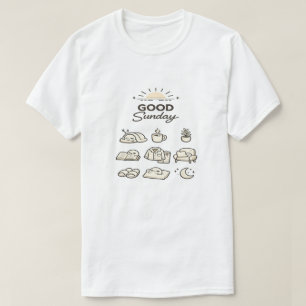 Camiseta DOMINGO BOM Design Aconchegante de Vida Lenta