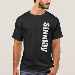 Camiseta DOMINGO Camiseiros Dias da SEMANA Homens Engraçado