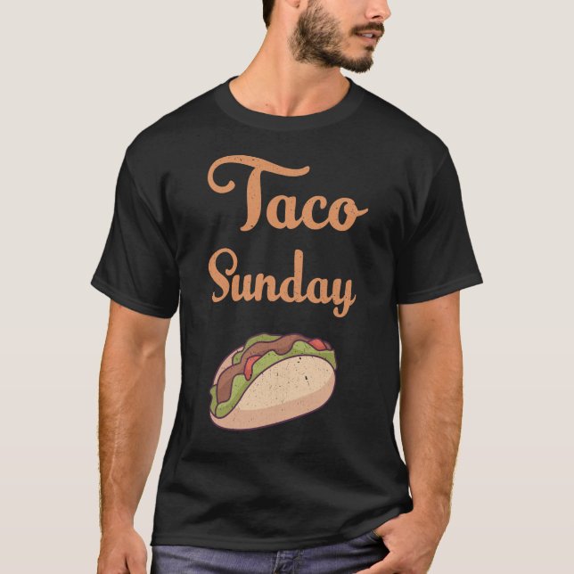 Camiseta domingo de taco (Frente)