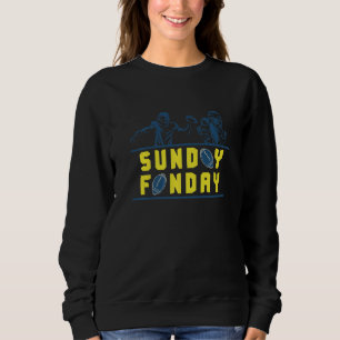 Camiseta Domingo Divertido Futebol Universitário Americano