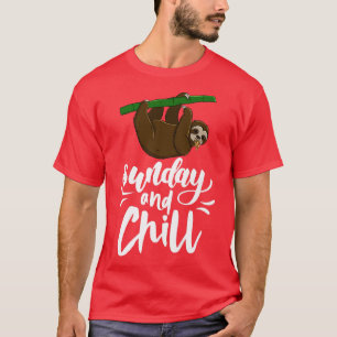Camiseta Domingo e Relaxa Engraçado Cabeça Sonolenta Pregui