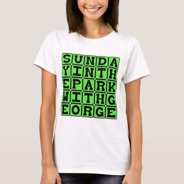 Camiseta Domingo no Parque com George (Frente)