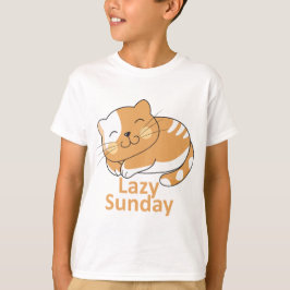 Camiseta "Domingo preguiçoso, coração feliz