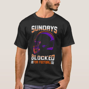 Camiseta Domingos Bloqueados Para Futebol Americano Para Ho