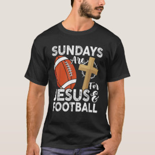 Camiseta Domingos Para Jesus E Futebol, Cristão Engraçado