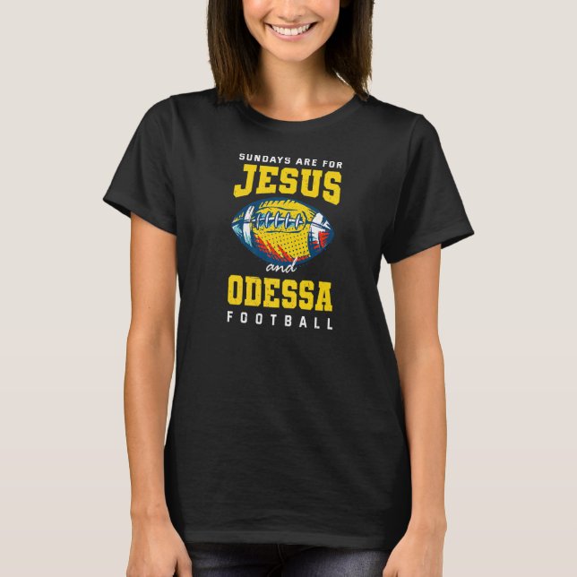 Camiseta Domingos São Para Jesus E Odessa Futebol Texas Ch (Frente)