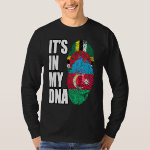 Camiseta Dominica e Azerbaijão Misturam Herança da Bandeira