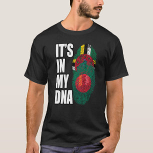 Camiseta Dominica E Bangladesh Mix DNA Flag Heritage