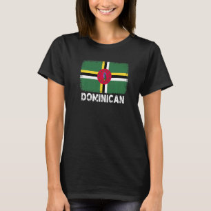 Camiseta Dominica Flag apoia Pessoas dominicanos