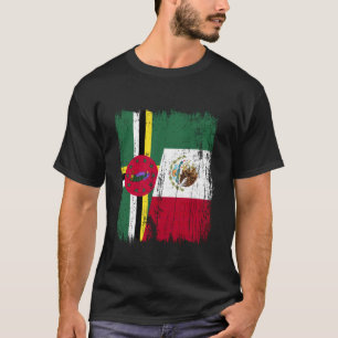 Camiseta Dominica México Meia Bandeira Patrimônio Mexicano