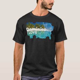 Camiseta Dominica souvenir para homens mulheres